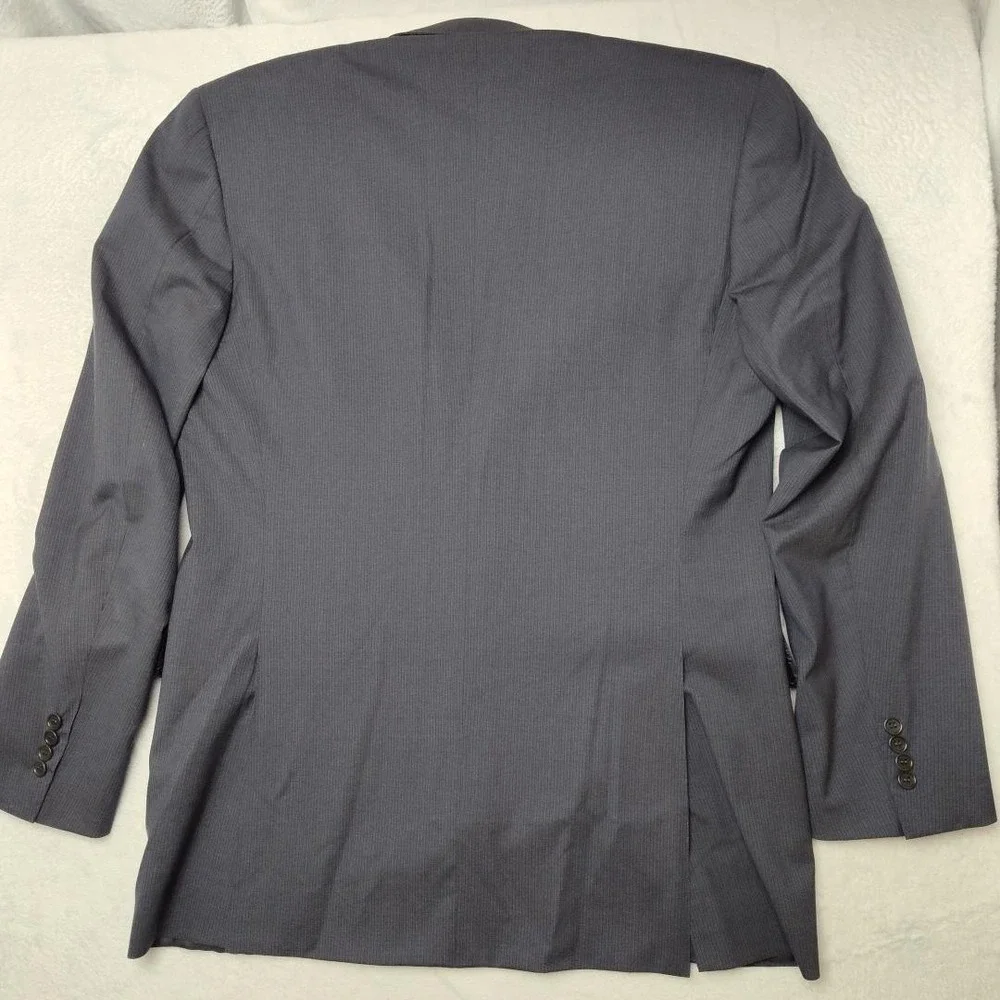 Canali Suit‎ Jacket Mens 52 42R Gray Pinstripe Wool 2 Button Blazer Made Italy
